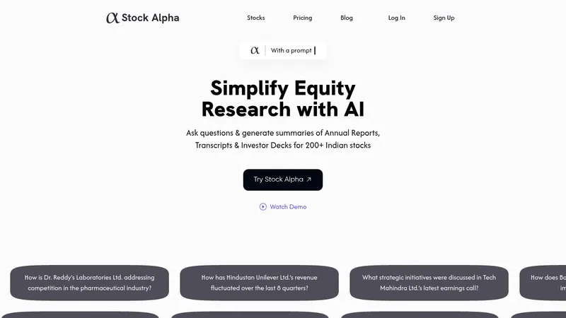 stock alpha website