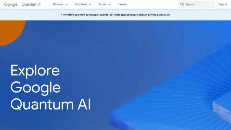 Google Quantum AI screenshot