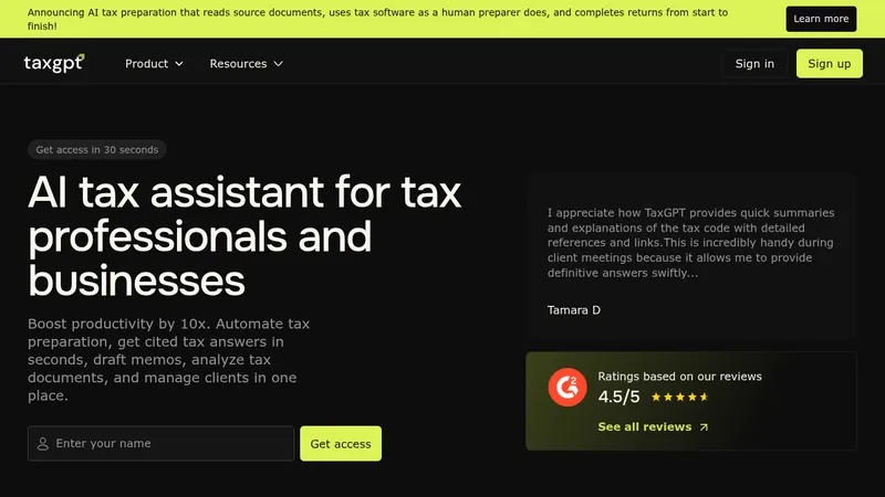 taxgpt website