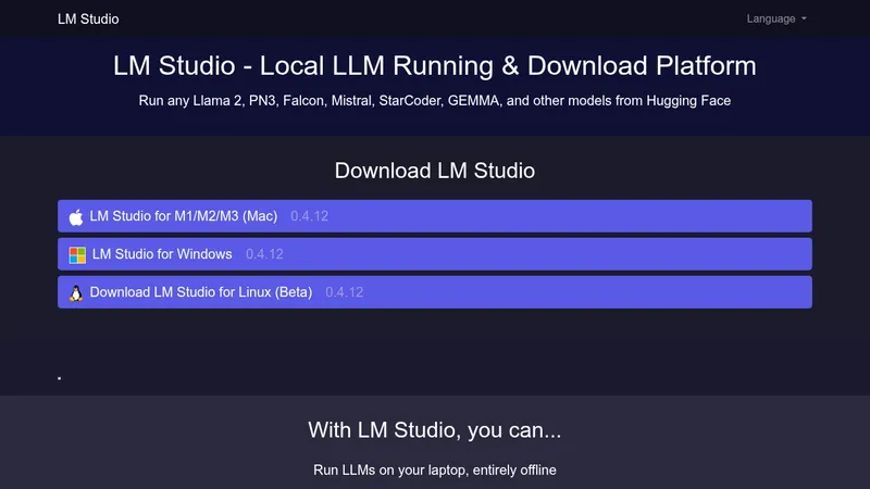 lm studio website