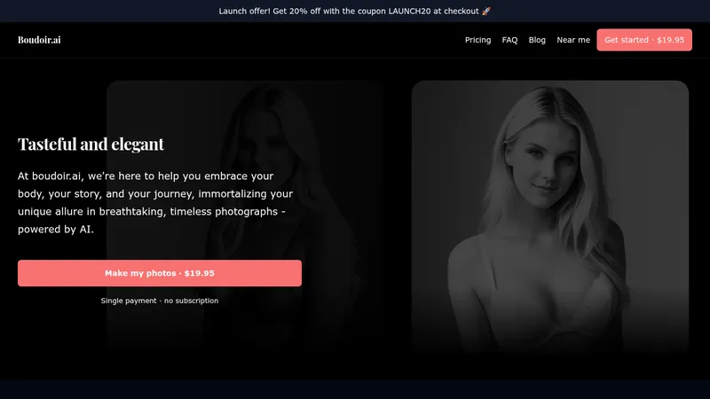 boudoir.ai website