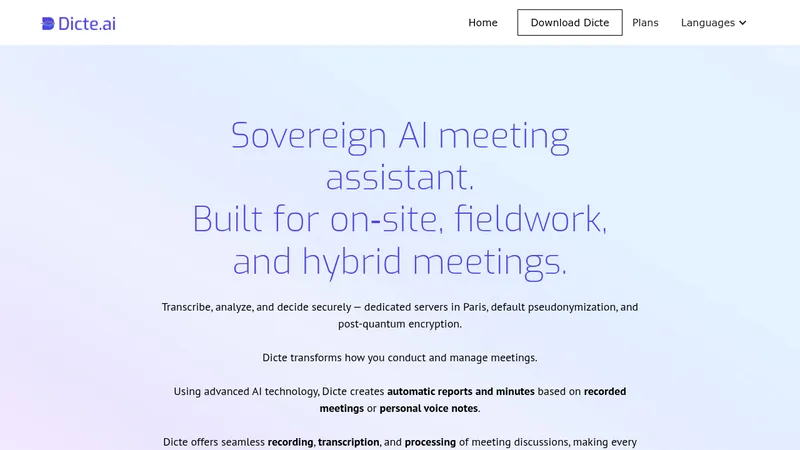 dicte website