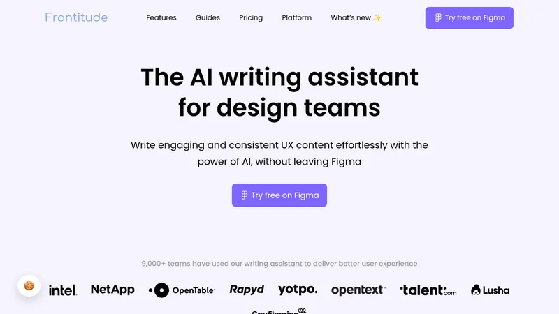 frontitude ux writing assistant website