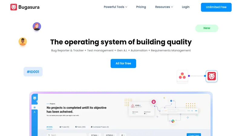 bugasura website
