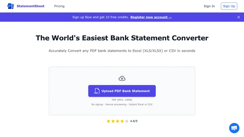 statementsheet website