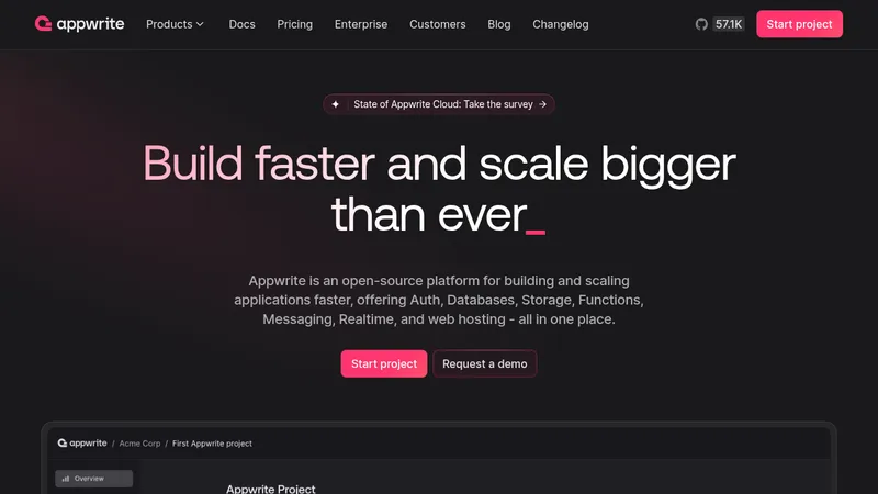 appwrite website