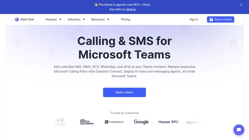 clerk chat website