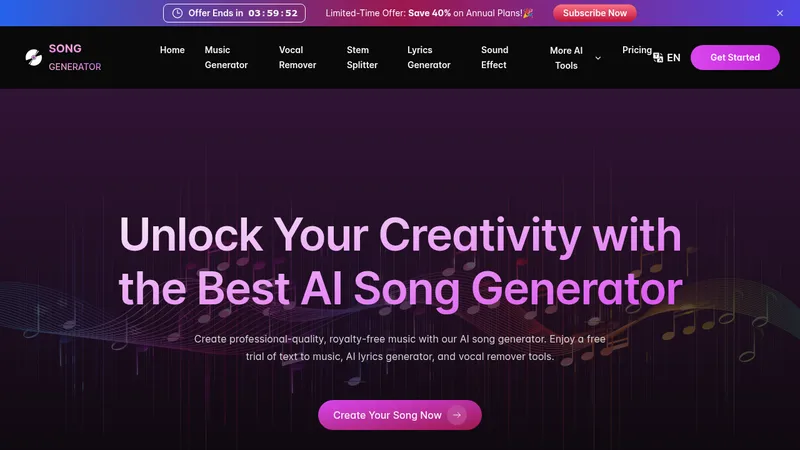 songgenerator.io website