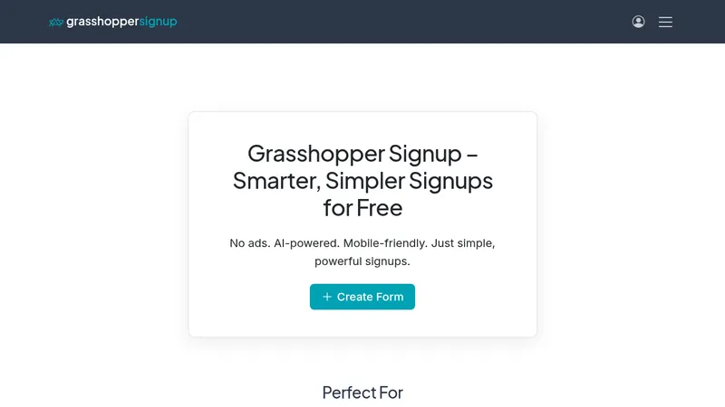 grasshopper signup website