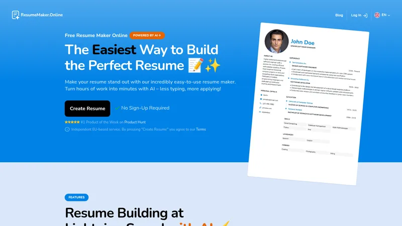 resumemaker.online website