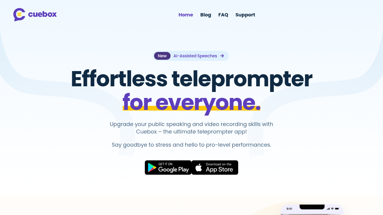 cuebox website