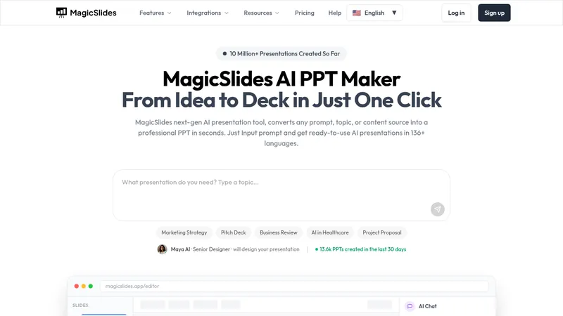 magicslides ai ppt maker website