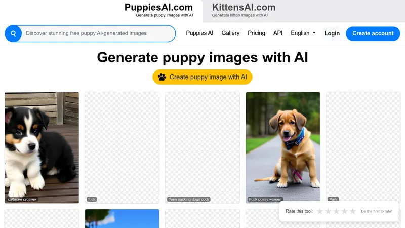puppies ai website