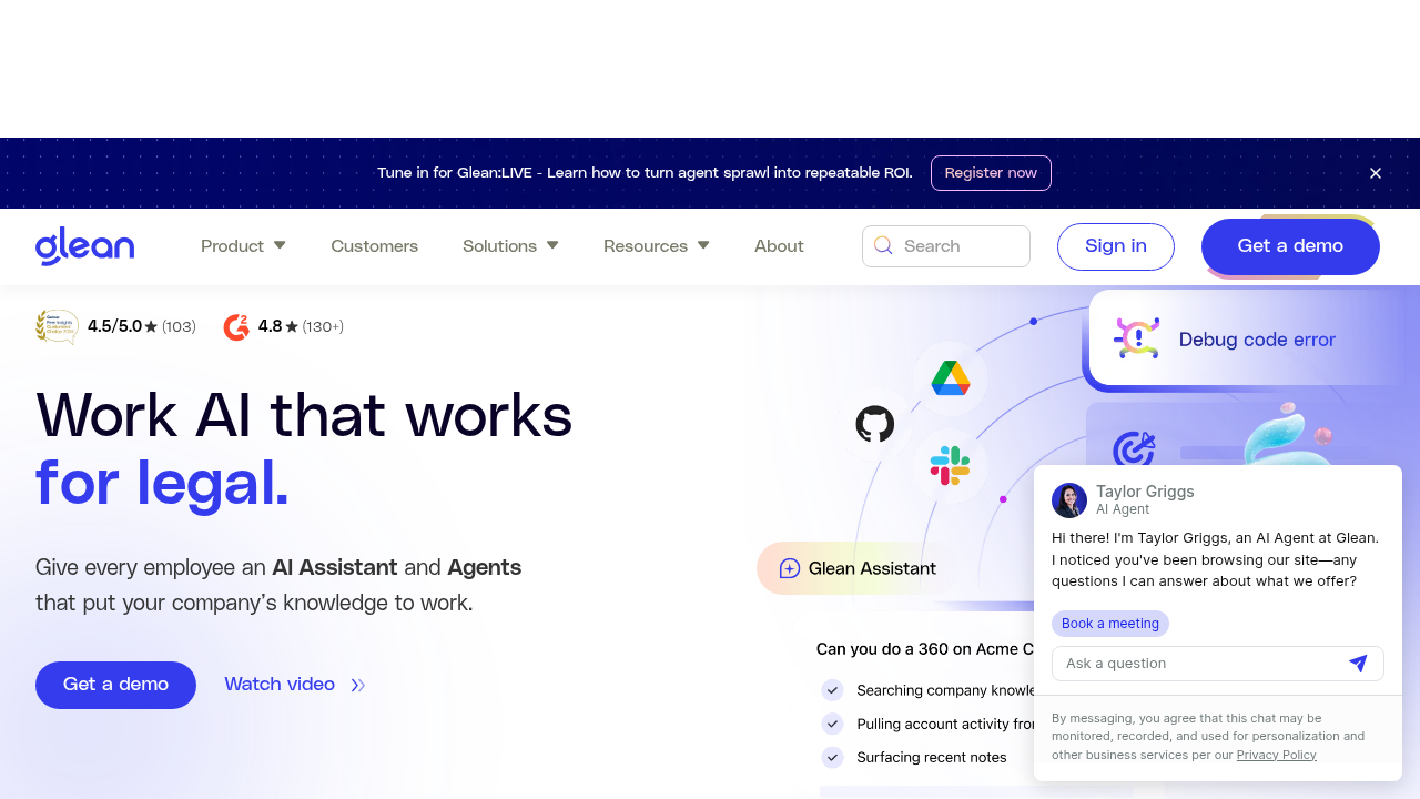 glean website