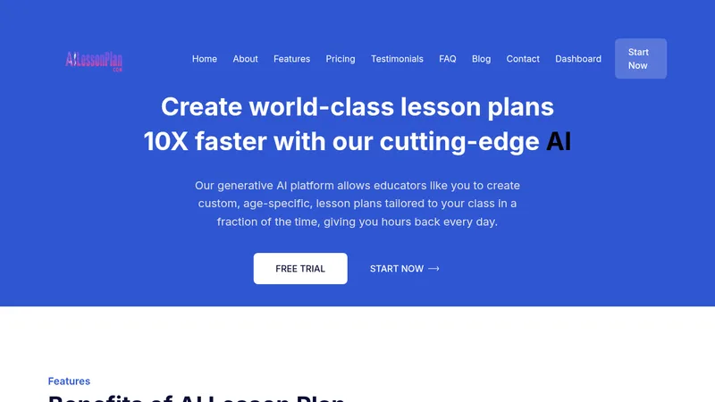 ai lesson plan website