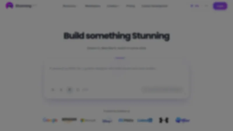stunning website