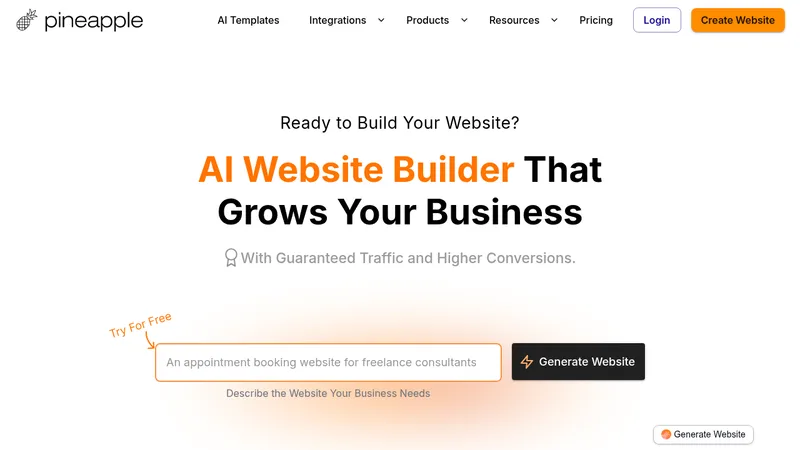 pineapple builder website
