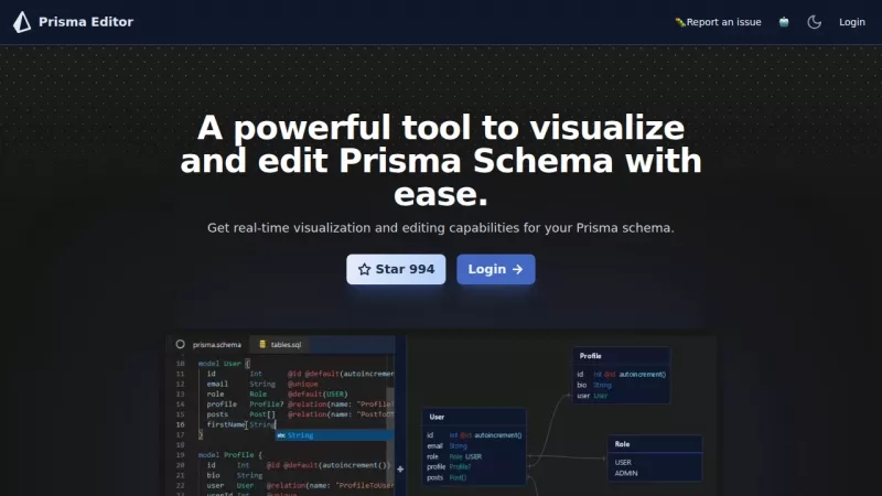 Prisma Editor screenshot
