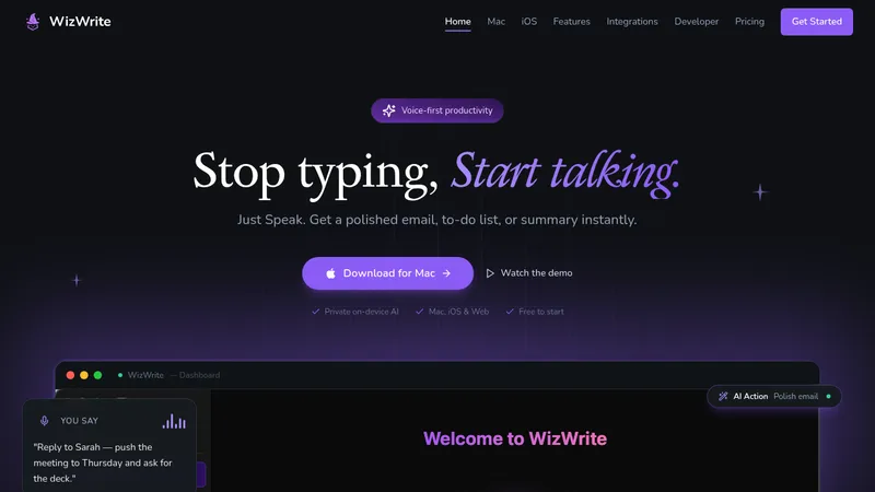 wizwrite website