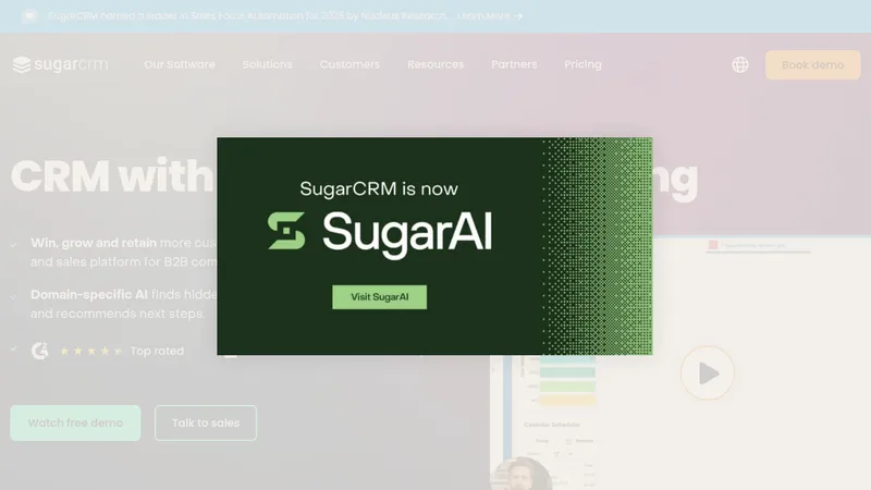 sugarcrm website