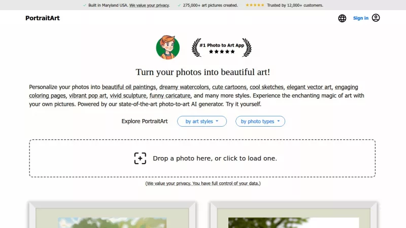 PortraitArt screenshot