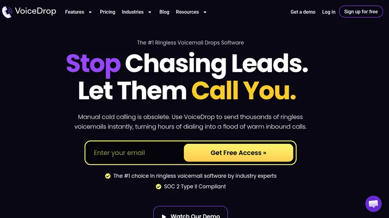 voicedrop website