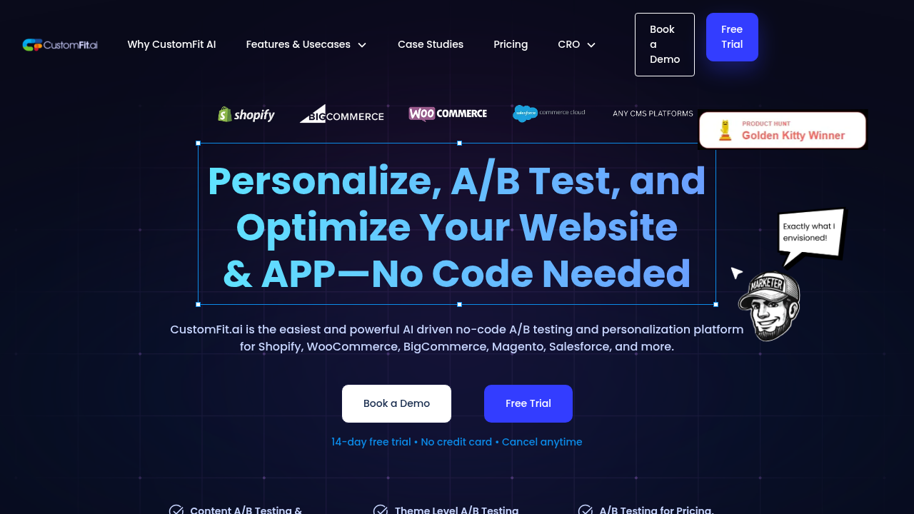 customfit.ai website