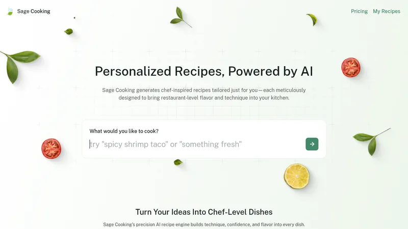 sage cooking website