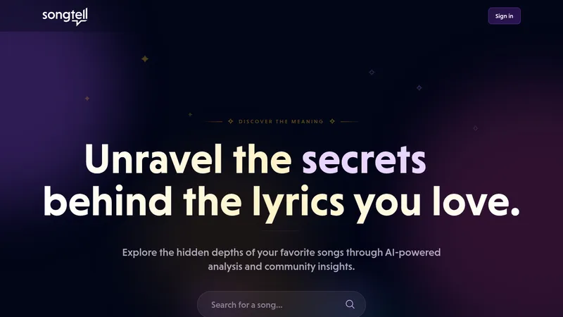 songtell website