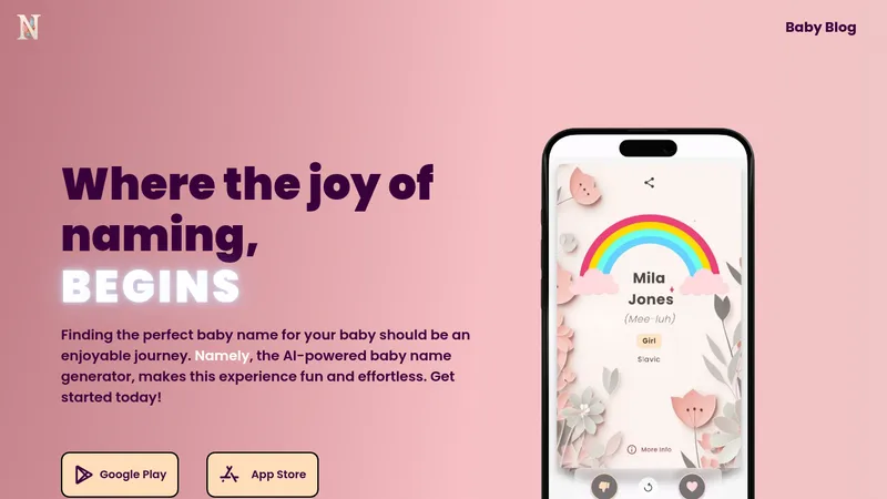 namely website
