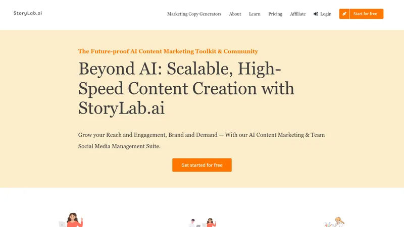 storylab.ai website