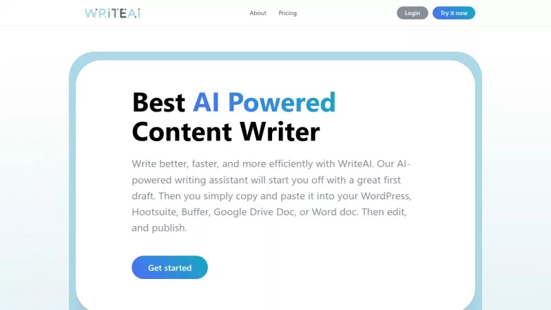 WriteAI Copywriter and Content Generator screenshot