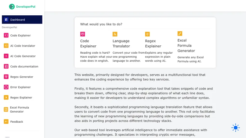 developerpal website