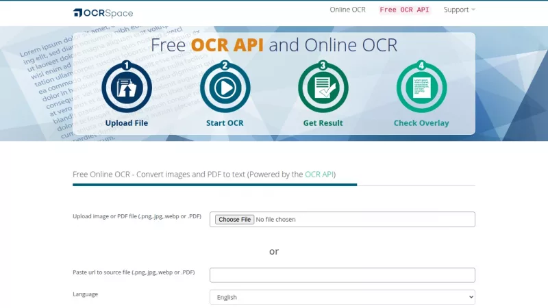 OCR.space screenshot