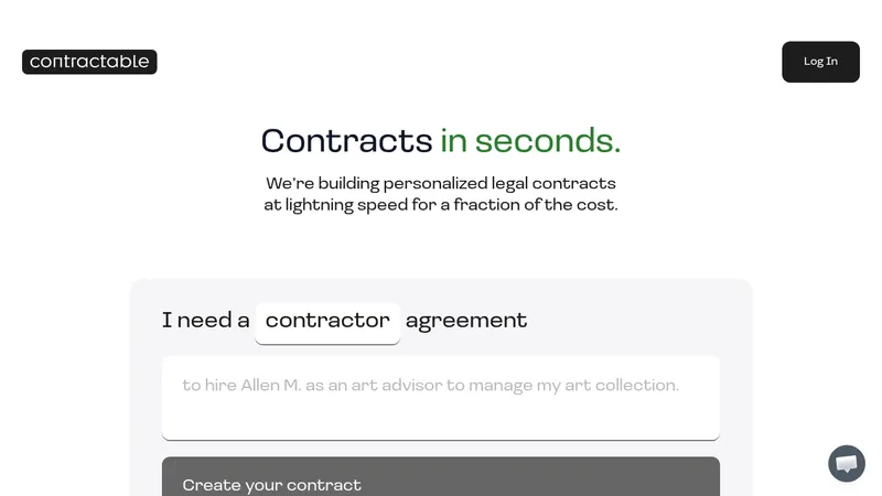 contractable website