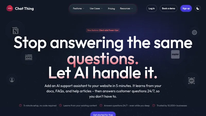 chat thing website