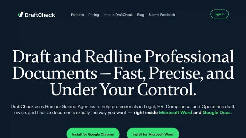 DraftCheck screenshot