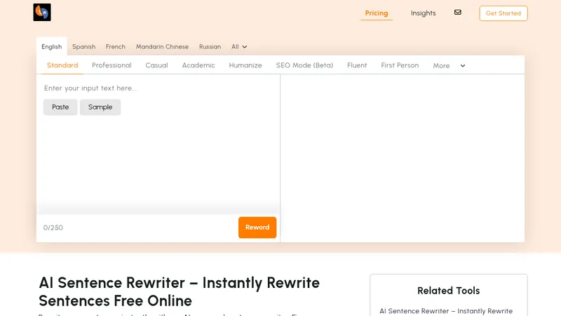 ai sentence rewriter website