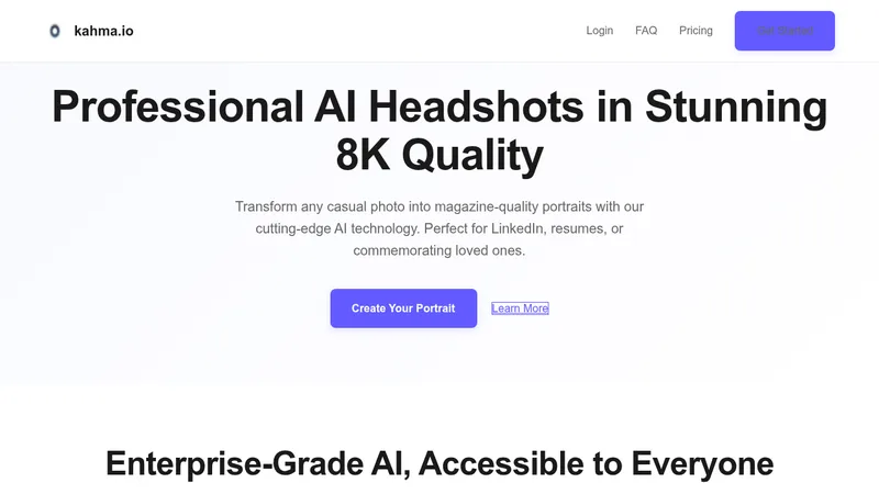kahma.io website