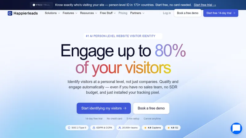 happierleads website