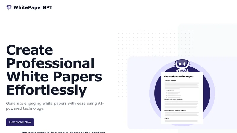 whitepapergpt website