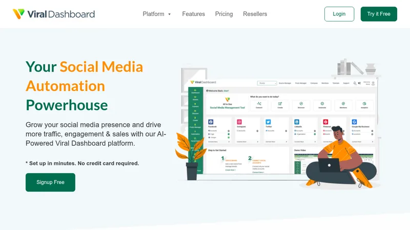 viraldashboard website