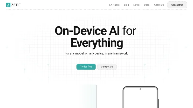 zetic.ai website