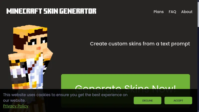 minecraft skin generator website
