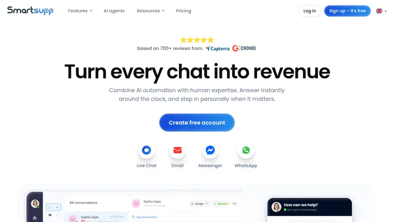 smartsupp website