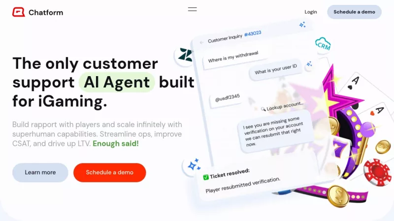 Chatform iGaming AI Agent screenshot
