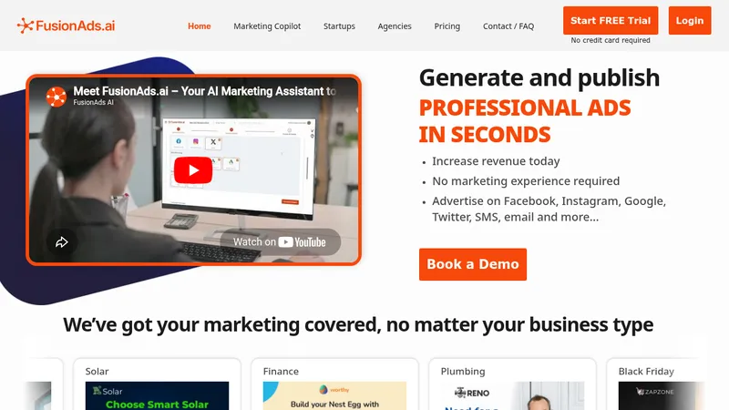 fusionads.ai website
