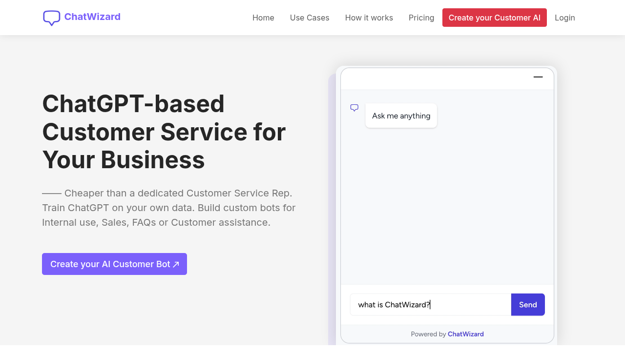 chatwizard website