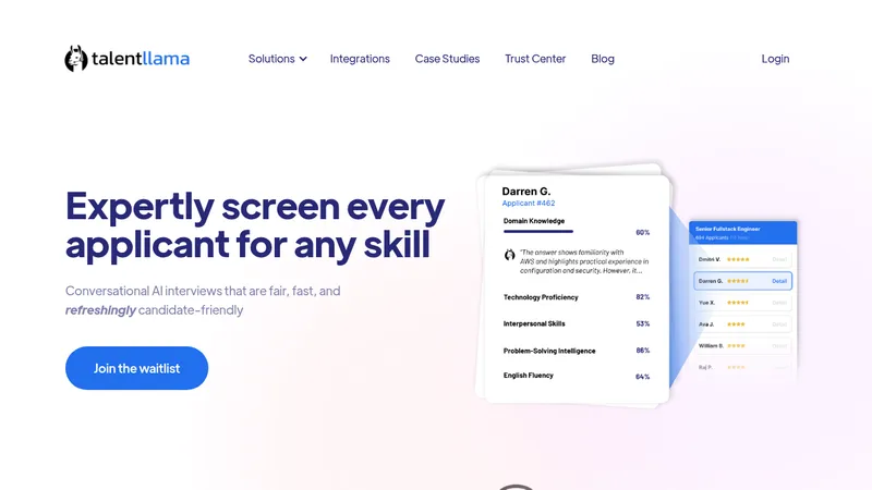talent llama website
