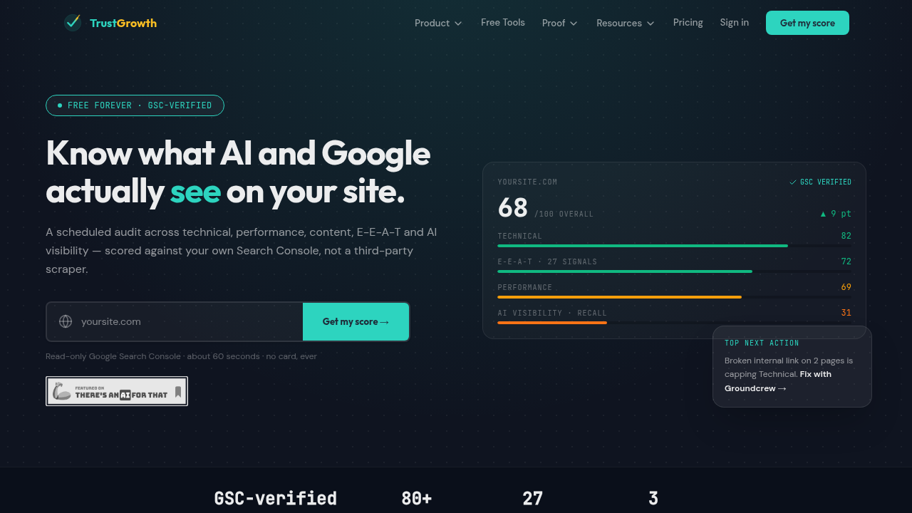 trustgrowth website